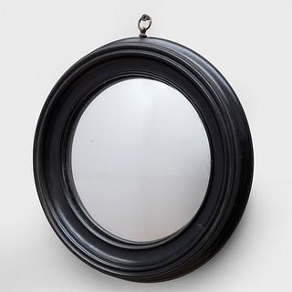Group of Seven English Convex and Cut Glass Mirrors