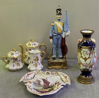 Lot of Assorted European Porcelains.