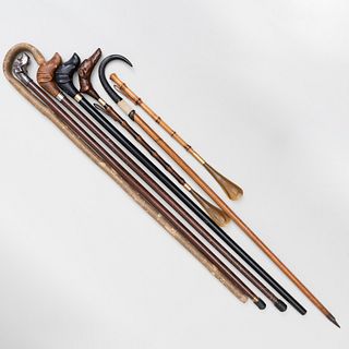 Group Walking Sticks and Shoe Horns