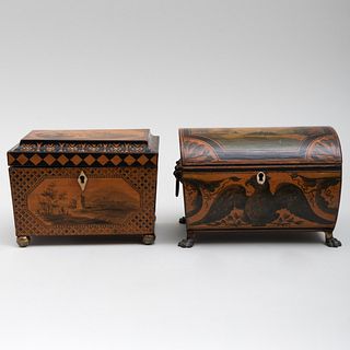 Two Regency Painted Boxes