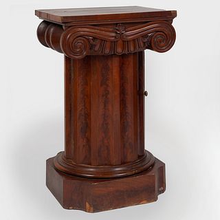 English Mahogany Columnar Form Washstand