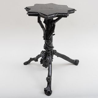 Black Painted Rootwood Table