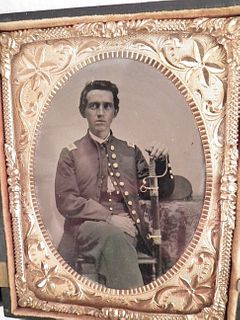 AMBROTYPE CONFEDERATE SOLDIER 