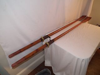 PAIR ANTIQUE SCULLING OARS 