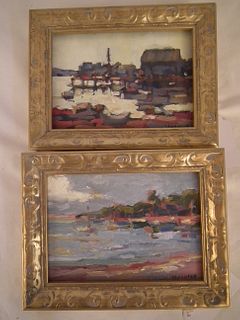TWO D. LAZARUS NANTUCKET PAINTINGS