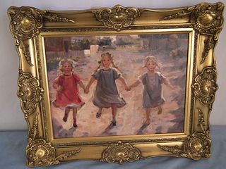 PAINTING OF 3 GIRLS 