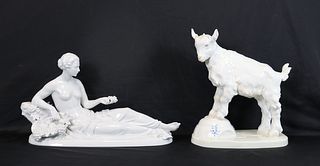 Meissen & Rosenthal Porcelain Sculptures .