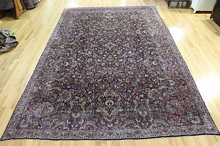 Antique And Finely Hand Woven Kerman Roomsize