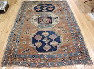 Antique And Finely Hand Woven Kazak Carpet