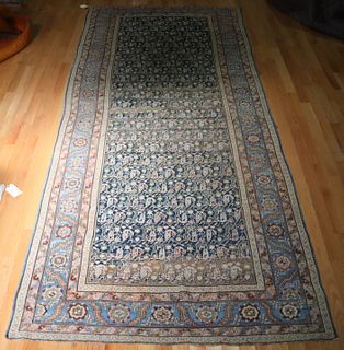 Antique And Finely Hand Woven Runner .