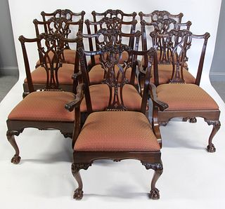 10 Quality Antique Mahogany Chippendale Style