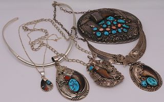 JEWELRY. Assorted Sterling and Bear Claw Jewelry.