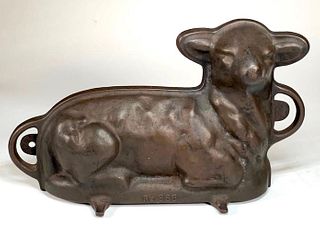 Griswold Cast Iron Lamb Form Cake Mold