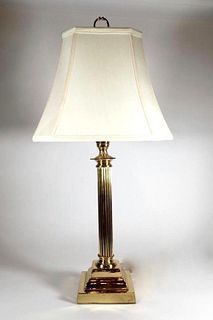 Brass Columnar Table lamp