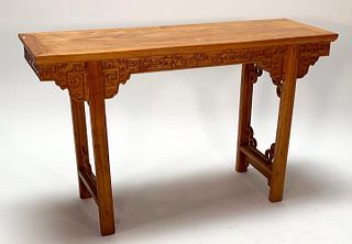 Chinese Pine Wood Altar Table