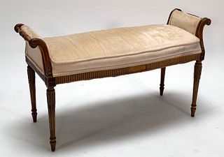 Louis XVIth Style Upholstered Window Seat
