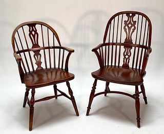 Two Windsor Armchairs