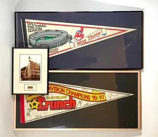 Cleveland Indians Baseball Memorabilia Lot