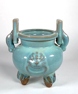 Chinese Qing Jun-ware Censer