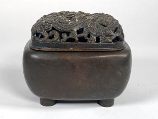 Chinese Qing Style Bronze Censer