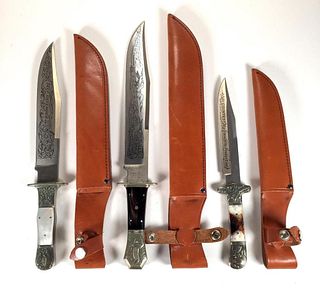 Three Parker Cut Co. Knives