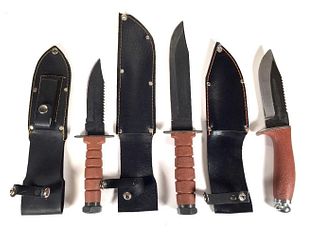 Three Modern Bowie Knives