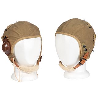 Lot of 2 Type A-9 Army Air Force Helmets