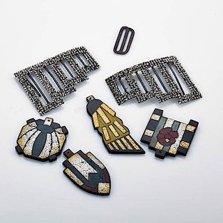 COLLECTION OF ART DECO FINDINGS AND ACCESSORIES