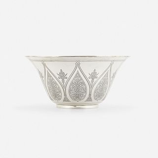 Tiffany & Co., flared bowl with floral design