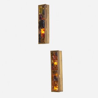 French, wall sconces, pair