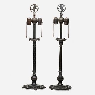 Oscar Bach, table lamps, pair
