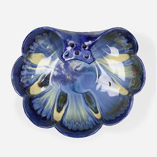 Fulper Pottery, flower frog center bowl