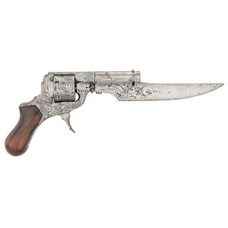 Engraved Type III Perrin Knife Revolver