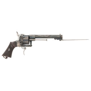 Spanish Pinfire Revolver With Folding Bayonet