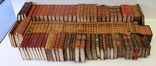 Large Lot  Of Continental Leather Bound Books