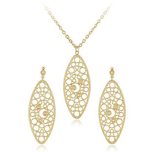 Roberto Coin Diamond Earrings and Necklace Set