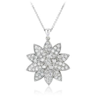 Van Cleef & Arpels Lotus Diamond Pendant Necklace