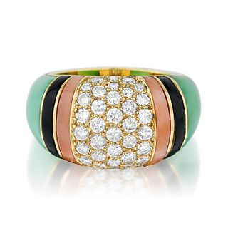 Van Cleef & Arpels Diamond and Multi-Colored Gemstone Ring