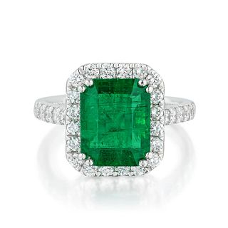 Orianne Emerald and Diamond Ring