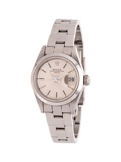 ROLEX, STAINLESS STEEL REF. 69190 'OYSTER PERPETUAL DATE' WRISTWATCH, CIRCA 1985