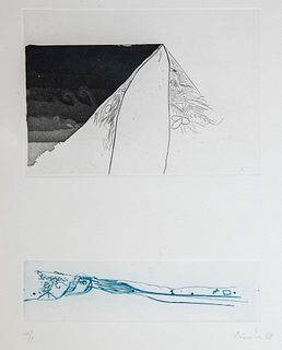 Gastone Novelli (Vienna 1925-Milano 1968)  - Untitled, 1968