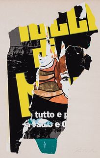 Mimmo Rotella (Catanzaro 1918-Milano 2006)  - Two papers