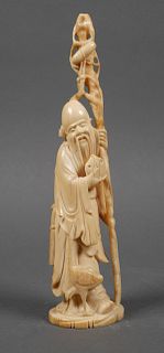 Chinese Ivory Carving of Wise Man