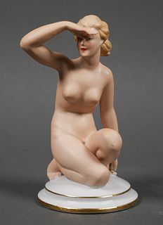 GEROLD Porzellan Bavaria Nude Woman Figurine