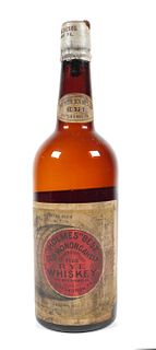 1879 Sealed Rye Whiskey Bottle, Pittsburgh