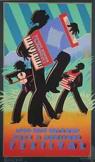 New Orleans Jazz Festival Poster, 1988, Coombs