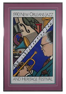 New Orleans Jazz Festival Poster, 1990, Mouton