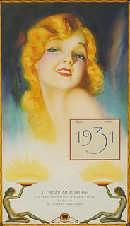 Vintage 1931 Art Deco Calendar, Westinghouse