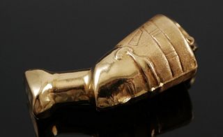 21k Gold Nefertiti Egyptian Pendant