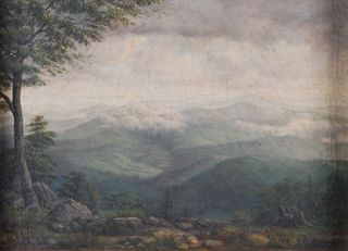 Hudson River School Painting, Unsigned, 19th c.
